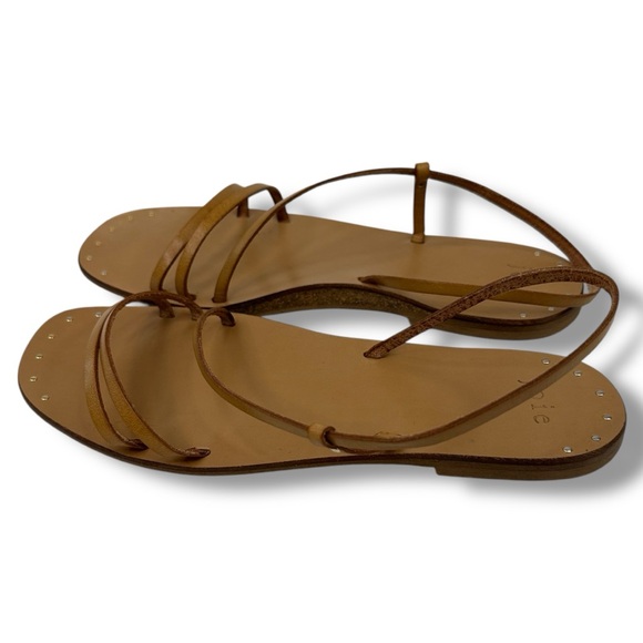 Joie Baja Sandal Tan Leather Flat 7.5 - Picture 1 of 11